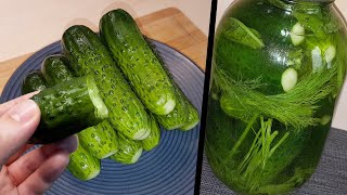 Moms Recipe for SemiPickled Cucumbers 🥒 Ogórki Małosolne  Przepis Mamy  Cooking with Emet [upl. by Anolla]