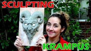 Sculpting Krampus [upl. by Ahsimed762]