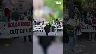 ProPalestine protestors rally at George Washington University [upl. by Chase]