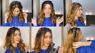 2 Easy Hairstyles for Girls  Open Hairstyles  Hairstyle For Eid [upl. by Madlen]