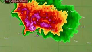 Greensburg Tornado Radar Images [upl. by Adnilahs]