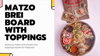 Make a Matzo Brei Board with Toppings for Passover [upl. by Ardnuahsal295]