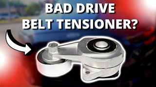 SYMPTOMS OF A BAD DRIVE BELT TENSIONER [upl. by Jerrol]