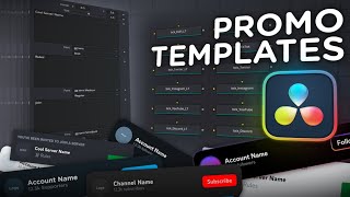 The BEST Social Media Templates DaVinci Resolve 19 [upl. by Nerty]