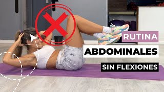 ABDOMINALES SIN FLEXIONES  La rutina más completa de abdominales cuidando tu espalda [upl. by Ecirtaemed]