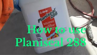 how to use PLANISEAL 288 WATERPROOF ON BALCONY [upl. by Milson634]