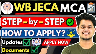 💥WB JECA 2024 How to Apply🤔WB JECA MCA Application Process For 2024🤩mca wbjeca2024 applynow [upl. by Vanni968]