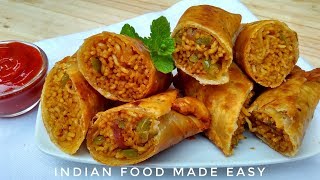 Maggi Spring Roll Recipe in Hindi by Indian Food Made Easy [upl. by Chanda]