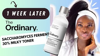 How to use THE ORDINARY SACCHAROMYCES FERMENT 30 MILKY TONER and Review [upl. by Naujek]