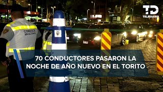 En Año Nuevo en CdMx 70 conductores pasaron la noche en El Torito [upl. by Prestige]