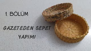 Gazeteden sepet yapımı bölüm 1 🧺 [upl. by Zerdna]