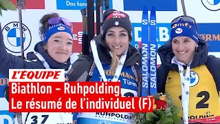 Biathlon 2023  Premier podium en carrière pour Jeanmonnot lindividuel de Ruhpolding pour Vittozzi [upl. by Ellmyer558]