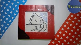 Easy Photo Frame Making  Easy Craft  CREATIVE CRAFT BY DHARSHAN [upl. by Acined709]