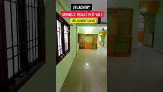 Spacious resale flat sale in chennai velachery🏠near San academy school [upl. by Kursh38]