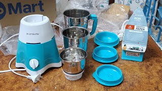 Longway Super Dlx 700 W with 1200 W Iron Combo Offer Mixer Grinder 3 Jars  Unboxing TECHNO MOON [upl. by Tiduj]