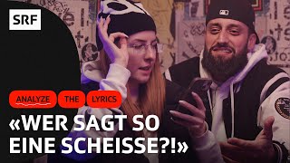 SchnickschnackLyrics treiben Xen fast zur Weissglut  ANALYZE THE LYRICS Bounce  SRF [upl. by Eniluqaj]