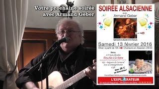 Soirée alsacienne quotà lExplorateurquot Morsbronn les Bains avec Armand Geber  vidéo Dany Fischer [upl. by Tomasine]