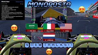 Monoposto 2022 4 NEW TRACKS  UPDATED SPECTATOR MODE [upl. by Mosby174]