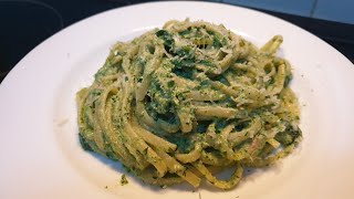 Makarona me Spinaq dhe Gjize  Creamy Spinach Pasta with Ricotta Cheese [upl. by Redvers]