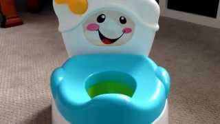 Fisher Price Learn To Flush Potty Review [upl. by Hafinah]