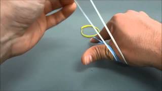 How To Make A 3Shot Rubber Band Gun With Your Hand [upl. by Neelyt]