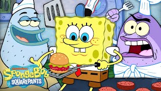 Every SpongeBob Character Whos EVER Worked At The Krusty Krab 🍔  SpongeBobOfficial [upl. by Mirilla]