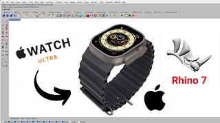 Apple Watch Ultra 3D  Modelling in Rhino 7 3D applewatchultra applewatch apple [upl. by Fitts533]