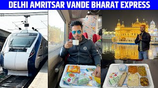 22487 Delhi to Amritsar Vande Bharat express Executive class Journey and food reivew [upl. by Lezah]