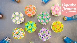 How to Use Russian Piping Nozzles  Cupcake Jemma [upl. by Notyalk]