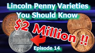 Lincoln Penny Varieties You Should Know Ep14  1909 1959 1974 [upl. by Ifen]