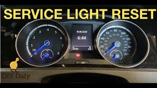 MK7 VW Golf Service Light Reset Inspection amp Oil [upl. by Orlanta878]