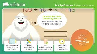 Hunderter Zehner und Einer einfach erklärt – Mathematik 3 amp 4 Klasse [upl. by Roxine]