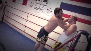 Clinch With Jean Charles Skarbowsky at N1 Thai Boxing Academy in Ottawa Canada [upl. by Ferdinanda]