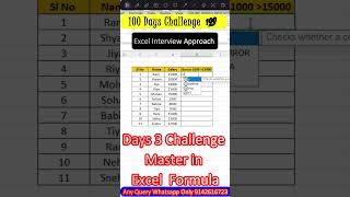 Excel Interview Test 3  Excel interview Approach Question excel exceltutorial 100dayschallange [upl. by Eityak921]