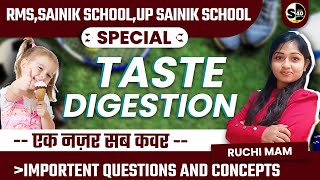 SCIENCE TASTE AND DIGETION  RUCHI MAM [upl. by Giselbert651]