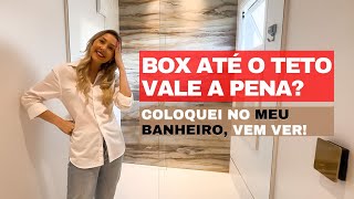 BOX ATÉ O TETO  USEI NO MEU BANHEIRO SERÁ QUE VALE A PENA  Contém Decor [upl. by Ylrebme]