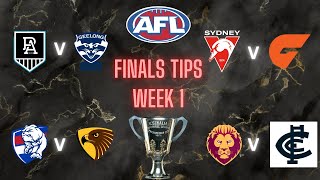 AFL 2024 Finals Week 1 Tips [upl. by Nehemiah]