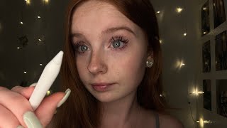 ASMR Tracing amp Drawing On Your Face ✍🏼 Layered Sounds [upl. by Ahsenad188]