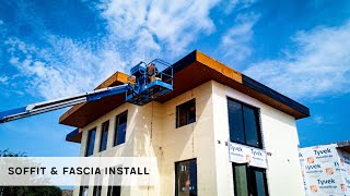 Starting to Install FINISH Materials Soffit amp Fascia Installation [upl. by Takken]