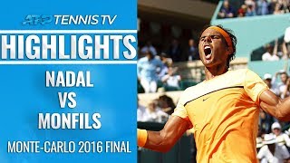 Nadal vs Monfils MonteCarlo 2016 Final Extended Highlights [upl. by Amron]