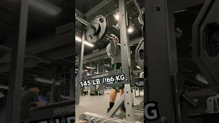 Overhead Press 145 Lb 66Kg  195Lb 89Kg shoulderworkout ohp militarypress shoulderpress gym [upl. by Lorenzo]