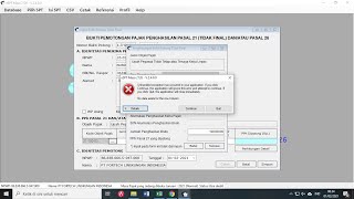 Cara Mengatasi Error Pembuatan Bukti Potong PPh 2126 Tidak Final [upl. by Dlorej]