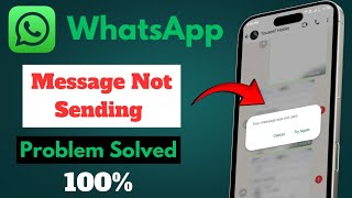 How To Fix WhatsApp Message Not Sending Problem  Message Not Working On WhatsApp [upl. by Remoh444]