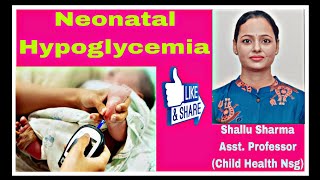 NEONATAL HYPOGLYCEMIA  Hypoglycemia in newbornlow sugar level in neonate [upl. by Ttirrej991]