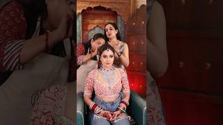 Kaisi lg rhi hu💁🏻‍♀️ bridalmakeup bridallehenga makeup gimaashi parulgarg [upl. by Yddor169]