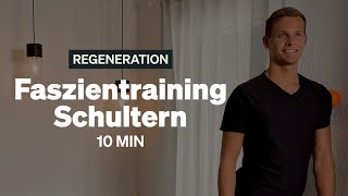 Blackroll Übungen  10 MIN Faszientraining Schulter  Faszien lösen in der Schulter [upl. by Eniac743]