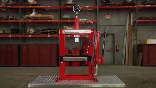 Strongway Benchtop Hydraulic Shop Press with Gauge  10Ton [upl. by Layla]