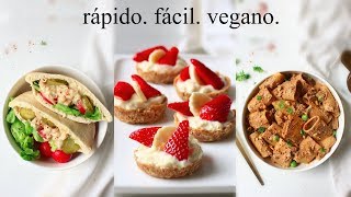 RECETAS SALUDABLES  Fácil Rápido Vegano [upl. by Julide]