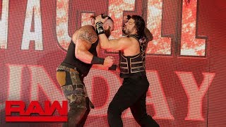 Roman Reigns brings the fight to Braun Strowman Raw Sept 10 2018 [upl. by Graham42]