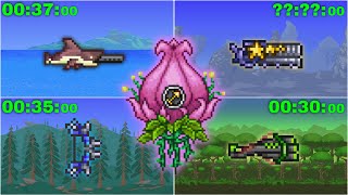 Top 6 Best Ranged weapons against Plantera NoHit  Speedkill in Master mode [upl. by Eirrak]